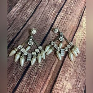 Pink Diamondback India Chandelier Beads & Rhinestones Sparkling Dangle Earrings